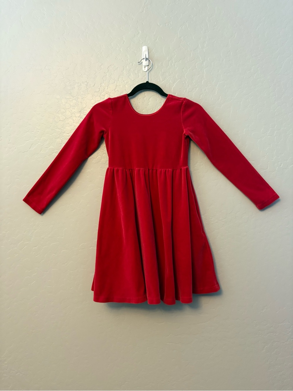 Hanna andersson velour skater dress in hanna red size 140 CM US 10